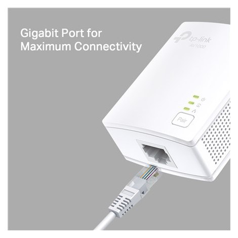 TP-LINK | Gigabit Powerline Starter Kit | TL-PA7017 KIT | 10/100/1000 Mbit/s | Ethernet LAN (RJ-45) ports 1 | No Wi-Fi | Data tr - 2